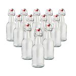 Home Brew Ohio T5-0DR0-Q601 EZ Cap Beer Bottles, 16 oz., Clear (Pack of 12)