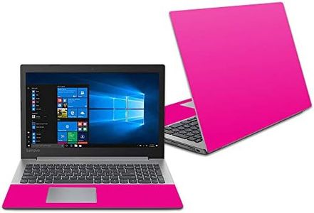 Mightyskins Skin Compatible with Lenovo Ideapad 330 15" (2018) - Solid Hot Pink | Protective, Durable, and Unique Vinyl Decal Wrap Cover | Easy to Apply, Remove, and Change Styles | Made in The USA