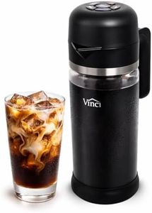 VINCI Express Cold Brew, Electric Cold Brew Coffee Maker in 10 Minutes, Glass Carafe, 3 Brew Strength Settings & Cleaning Cycle, Easy to Use & Clean 1.4 Liters Push Button Control