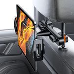 Yifacoom Car Tablet Holder, Universal 99% Car Holder iPad Back Seat for Kids, Car Headrest Tablet Mount Trip Essentials for iPad Pro 12.9/11, iPad Air Mini,Switch,Fire HD, 4-12.9”Device