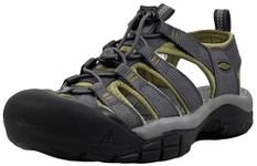 KEEN Men’s Newport H2 Closed Toe Water Sandals, Magnet/Olive Drab, 11