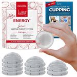 LURE Home Spa - Ionic Energy Cupping Therapy Set: 10 Silicone Cups - Best for Static Cupping, Foot and Hand Reflexology, Arthritis, Muscle & Joint Pain, Shoulders, Back, Knees