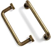 Goo-Ki 12 Pack 3'' Center to Center Antique Brass Cabinet Bar Pulls Vintage Drawer Handles Closet Classic Retro Home Kitchen Improvement Hardware