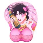 Boo Ace Joseph Joestar Pink Anime 3D Mouse Pad with Soft Wrist Rest Gaming 3D Mousepads 2Way Skin (MP-Joestar P)