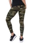 Fioeyr Women's Camouflage Leggings Camo Stretch Print Leggings Ladies Pants Trouser Workout Gym Yoga Stretchy Pants