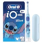 Oral-B iO Kids Disney Stitch Electric Toothbrush, 1 Toothbrush Head, 1 Travel Case, 3 Modes with Kid-Friendly Sensitive Mode, 2-Min Music Timer, for Ages 6+