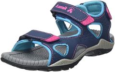 Kamik Girls' Lobster2 Flat Sandals, Light navy, 3.5 AU