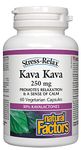 Natural Factors - Kava Kava 250mg, Stress-Relax, 60 Vegetarian Capsules