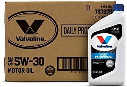 Valvoline Daily Protection SAE 5W-30 Synthetic Blend Motor Oil 1 QT, Case of 6 (Packaging May Vary)