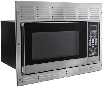 Tough Grade RV Convection Microwave | Built-In 1.1 Cu. Ft. Oven | 10 Power Levels, Speedy Cook, Multi-Stage Cooking | Stainless Steel | Direct Replacement for Greystone | 120V Built-In Design
