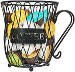 JEBELE K Cup Holder Large Capacity Coffee Caps Organiser 50 K Cup Storage Organiser Kcup Pod Organiser for Coffee Bar Accessory&Decor Coffee Pod Storage Holder for Counter, Home, Office