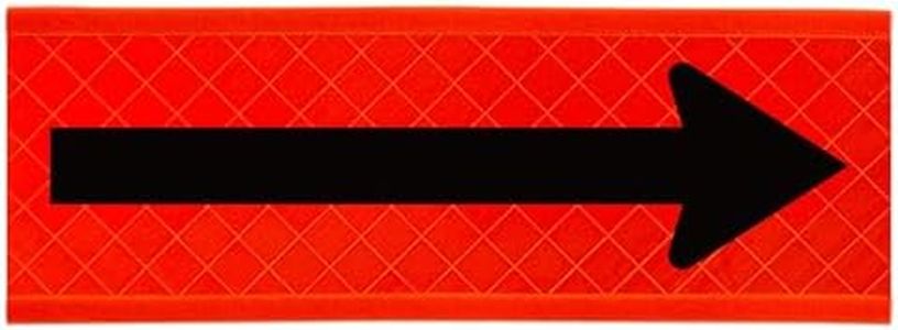 Xpose Safety Reflective Reversible Arrow Overlay for 48" Roll-Up Traffic Signs – High-Visibility MUTCD-Compliant Sign Cover for Temporary Traffic Control & Work Zones