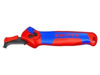 KNIPEX 16 50 145 SB Stripping Knife with Sliding Shoe and Ratchet Function with Multi-Component Sleeves 146 mm