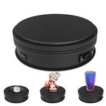 newerpoint Motorized Photography Display 360 Degree Electric Rotating Turntable, Automatic revolving Platform Perfect for 360 Degree Images, Product Display or Cake Display (Black)