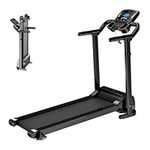 XEO HOME Treadmill Folding Treadmills For Home Gym office Foldable Indoor Space Saving Cardio Fitness Workout LCD Pad Mobile & Water Bottle Holder Best Running Walking & Jogging Electric Machines