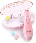 Nvzi Baby Nail Trimmer Electric, Electric Nail File Baby Nail Clippers with Light, Toe Nail Sander for Thick Nails, Infant Nail Clippers for Newborn Or Toddler Toes and Fingernails(Pink)