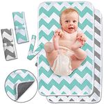 Diaper Changing Pad, 2 Pack Waterproof Pad Baby Portable Changing Mat Travel Mat Station for Home,Travel & Outside Idefair