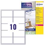 AVERY - 150 Custom White Self-Adhesive Address Labels - No Jam - Format 99.1 x 57 mm - Laser Printing