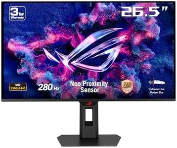ASUS ROG Strix OLED XG27ACDMS gaming monitor ― 27-inch, 1440p QD-OLED panel, 280Hz, 0.03 ms, Neo Proximity Sensor, ASUS Care Pro, G-SYNC compatible, 99% DCI-P3, HDMI 2.1, Type-C 15W