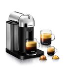 Nespresso Vertuo Single Serve Coffee and Espresso Machine by Breville, Chrome