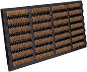 BLADO Tuff Scrape Door Mat - Heavy Duty Door Mat Dirt Removal Natural Coir & Rubber Door Mats Indoor Outdoor Entrance Door Mat for Home, Office and Garden (1, 40 x 60 cm)