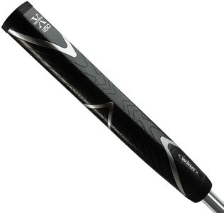 Winn Pro X 1.60 Putter Grip (Super Jumbo, Black/Silver), Pro X 1.60 WPX60-BK