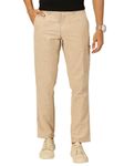 Thomas Scott Men's Linen Blend Straight Fit Chino Pants (Khaki, 32)