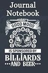 Journal Notebook, Composition Notebook: Billiards Men Women Pool Players Gifts Pool Ball Lover Size 6'' x 9'' x 100 Pages, Soft Cover, Matte Finish; perfect for creative writing, doodling, and more!