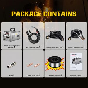 SSIMDER 140 Amp MIG Welder – Portable Gasless Welding Machine