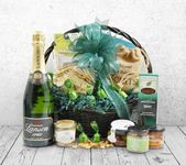 Lanson Champagne & Gourmet Food Hamper Gift Basket - for Birthday, Anniversary, Christmas Hamper & Corporate Gift