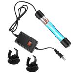 KTZCTPCA Aquarium Clean Light, UV Sterilizer Green Algae Clean Lamp, Fish Tank Algae Clean Light Sanitizer Submersible Light, Waterproof Fish Tank Algae Clean Light for Good Water Quality