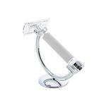 Edwin Jagger RHM319CR Crescent Chrome Razor Stand with Solid Base