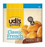 Udi's Gluten-Free Classic French Dinner Rolls, Has 6 Rolls (Frozen)