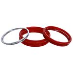 BOVZEN Plastic Bengali Red Pola Bangle With Noa Set for Women (2-6)