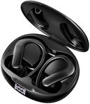 yobola Wireless Earbuds, Bluetooth Earbuds Deep Bass HiFi Stereo, 40hrs Playback Bluetooth Headphones 5.3 Touch Control, IPX7 Waterproof LED Digital Display Wireless Headphones with Earhooks for Sport