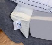 Premium Bed Gap Filler Wedge – Mattress Space Filler for Headboard Gap, Soft Foam Bed Bridge Pillow Stopper with Washable Cover, Prevents Pillow Slips and Lost Items (Double (53'' x9'' x 6''))