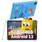 Blackview Kids Tablet 10 inch Tab30Kids, 6+64GB/2TB TF Tablet for Kids, WIFI6, Android 13 Kids Tablets with Parental Control Mode, 5100mAh 10W Fast charger, Widevine L1 Toddler Tablet, Kid-Proof(Blue)