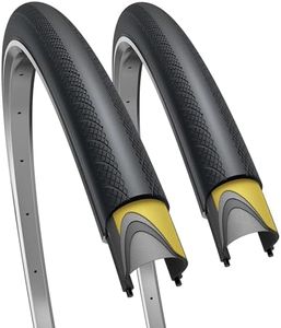 Fincci Copertoni bici corsa 700x28- Coppia Pieghevole Pneumaticos 28, Gomme con Protezione Antipuntura Antiforatura da 1 mm - per Elettrica Bici, per Strada Turismo Bicicletta 28-622 - Confezione da 2