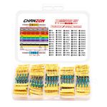 Chanzon 300pcs 60 Values Metal Film Fixed Resistor Kit 1R-4.7MR Ω ohm 1/4w(0.25 w) ±1% Tolerance 0.01 MF Through Hole Resistors Assortment Current Limiting Rohs Certificated