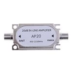 Loom Tree® Satellite 20Db Gain Inline 950-2150MHZ Signal Booster for Dish Network Antenna AMP Directv FTA RG6 Cables | Authentic Collector's Piece | Rare Collectible |