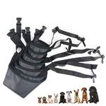 Idepet 1SET Dog Muzzles Suit,7PCS Adjustable Dog Cover Anti-Biting Barking Muzzles for Small Medium Large Extra Dog (Pack of 7)