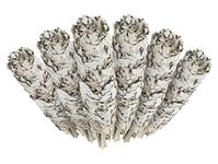 Incense Garden 6 Pack-Premium California White Sage Smudge Sticks, Each Stick Approximately 4 Inches Long-Made in USA.