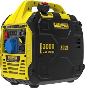 Champion Atom Fusion 3000W Portable Petrol Inverter Generator – Ultra-Quiet, Lightweight