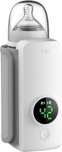 Baby Bottle Warmer, Portable Bottle Warmer with 18W Fast Charging and 6-Speed Temperature Control, 360 Degree Wrap Even Warming