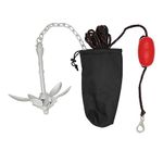 Extreme Max 3006.6785 BoatTector Complete Deluxe Grapnel Anchor Kit for Small Boats, Kayaks, PWC, Jet Ski, Paddle Boards, etc. -3.5 lbs