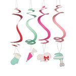 Baking Party Hanging Swirls Decorations - Set of 12 - Party Decor