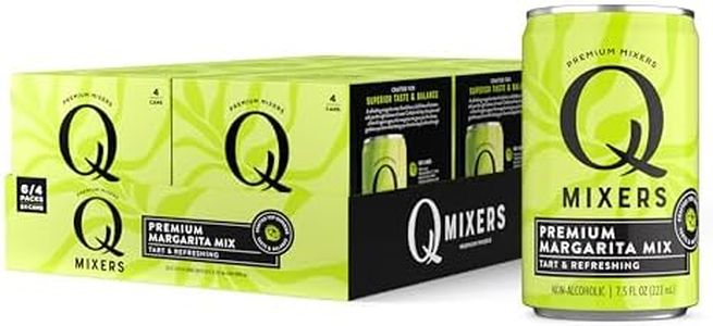 Q Mixers Margarita Mix, Premium Cocktail Mixer Made with Real Ingredients, 7.5 Fl oz (Pack of 24)