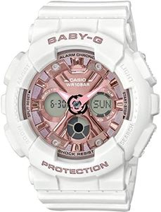 Casio Women's Analogue Digital Quartz Watch with Resin Strap, White, Strap