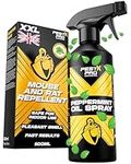 Pest X Pro Guardian Peppermint Oil Rat Repellent Spray 500ml– Natural and Humane Mouse Deterrent for Indoors - Home, Shed, Garage & Car Protection