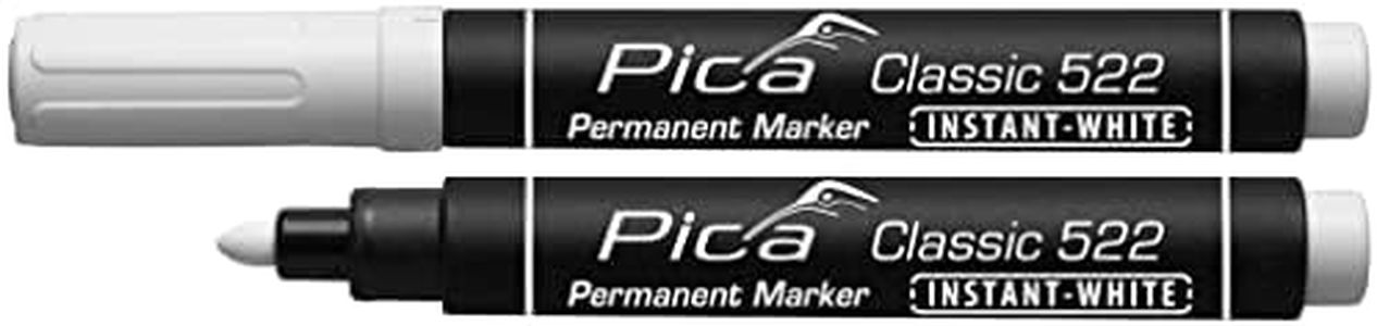 Pica Classic Medium Tip Permanent Marker, White